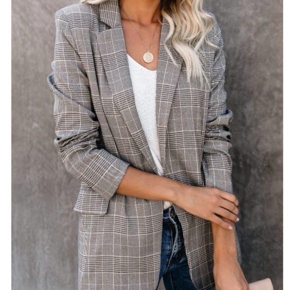 Vici Jackets & Blazers - Last one! Plaid blazer